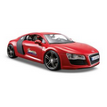 7"x2-1/2"x3" Audi R8 Die Cast Replica Car Full Color Logo